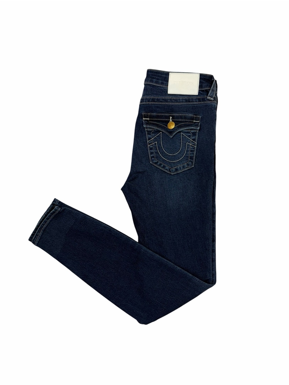 True Religion Halle Mid Rise Super Skinny Jeans Size 28
